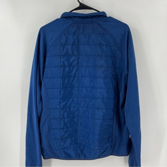 Orvis Medium Blue on Blue Quilted Long Sleeve Full Zip lightweight jacket - Picture 2 of 5